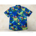 Benutzerdefiniertes Hawaii-Shirt mit Polyesterdruck